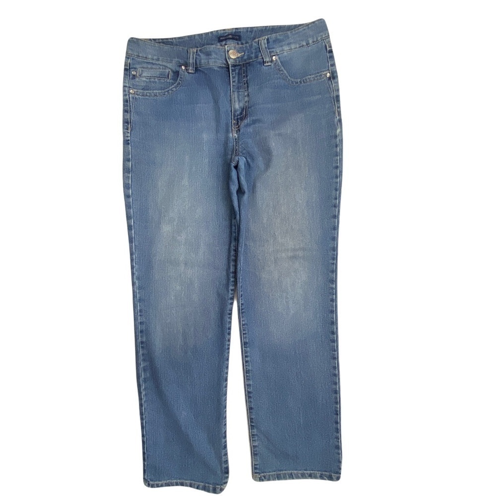 Bandolino Sophia Straight Women's size 14 Dark Wash Blue Denim‎ Jeans